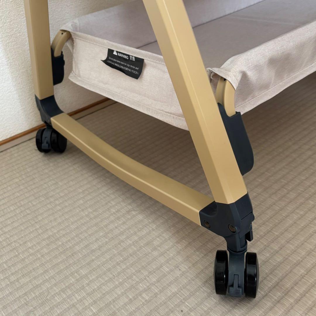 【美品】2025年最新モデル HZDMJ ベビーベッド カーキ