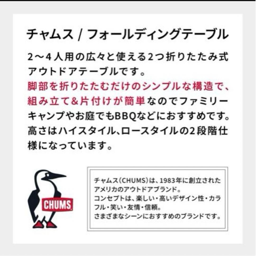 新品未使用！！　CHUMS フォールディングテーブル100