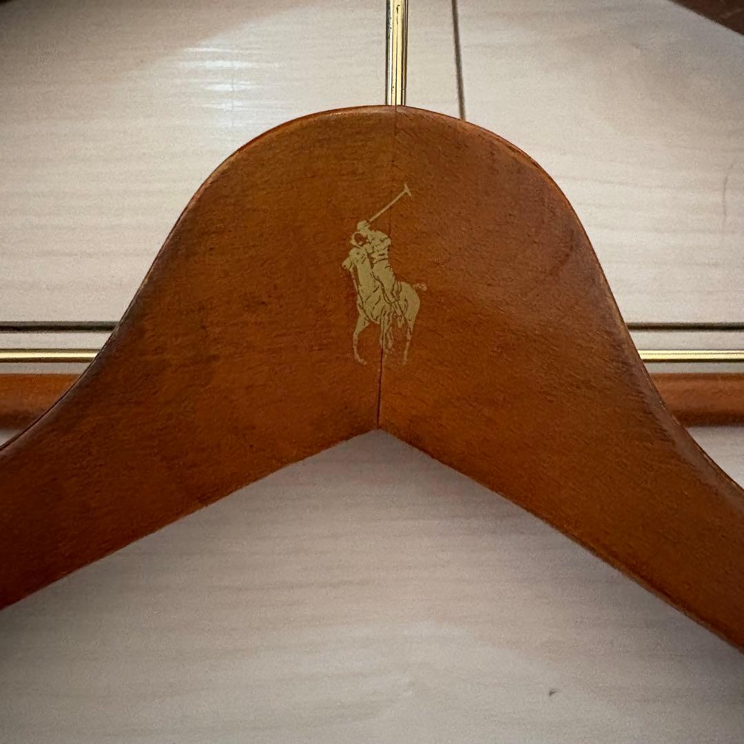 POLO RALPHLAUREN スーツ用　木製　太ハンガー　3本セット