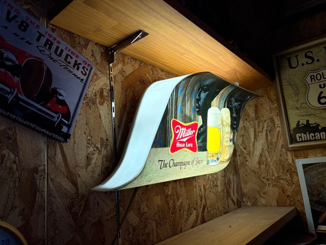 ビンテージ　Miller Beer ライトサイン