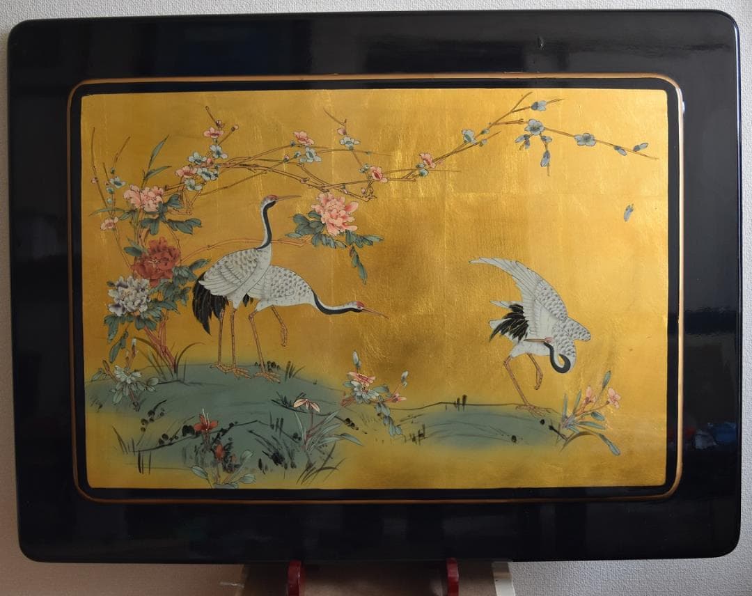 絢爛豪華！！会津若松産、漆絵　衝立　ギフト・開店記念・