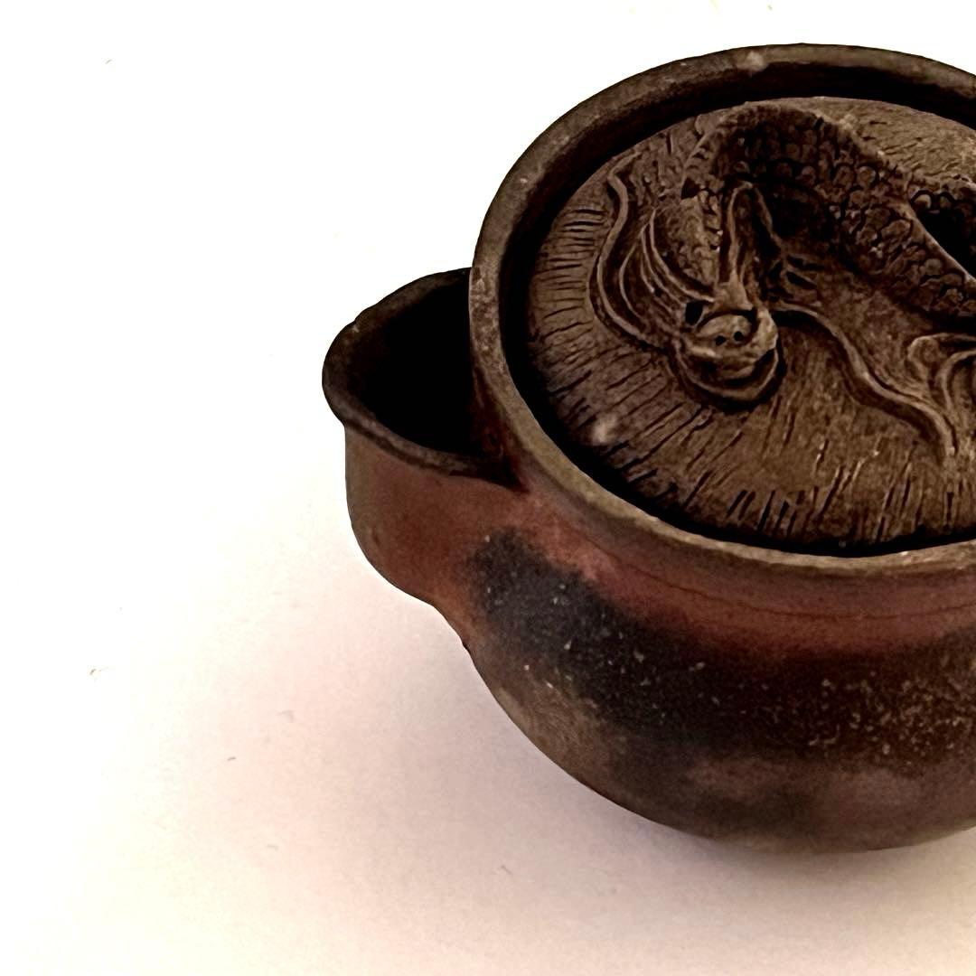 備前焼　作家物　宝瓶　急須　茶器　茶道具　龍