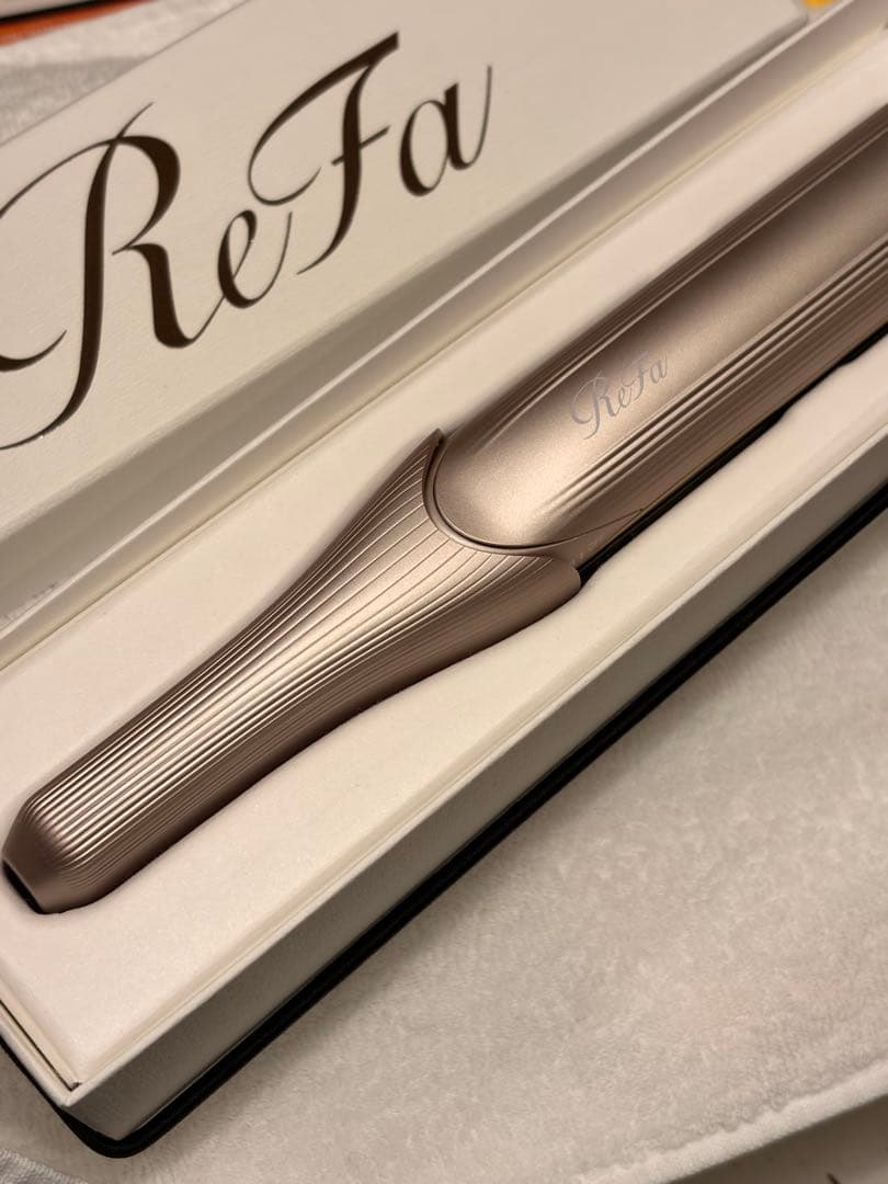 極美品/ReFa フィンガーアイロンST6 シャンパンゴールド