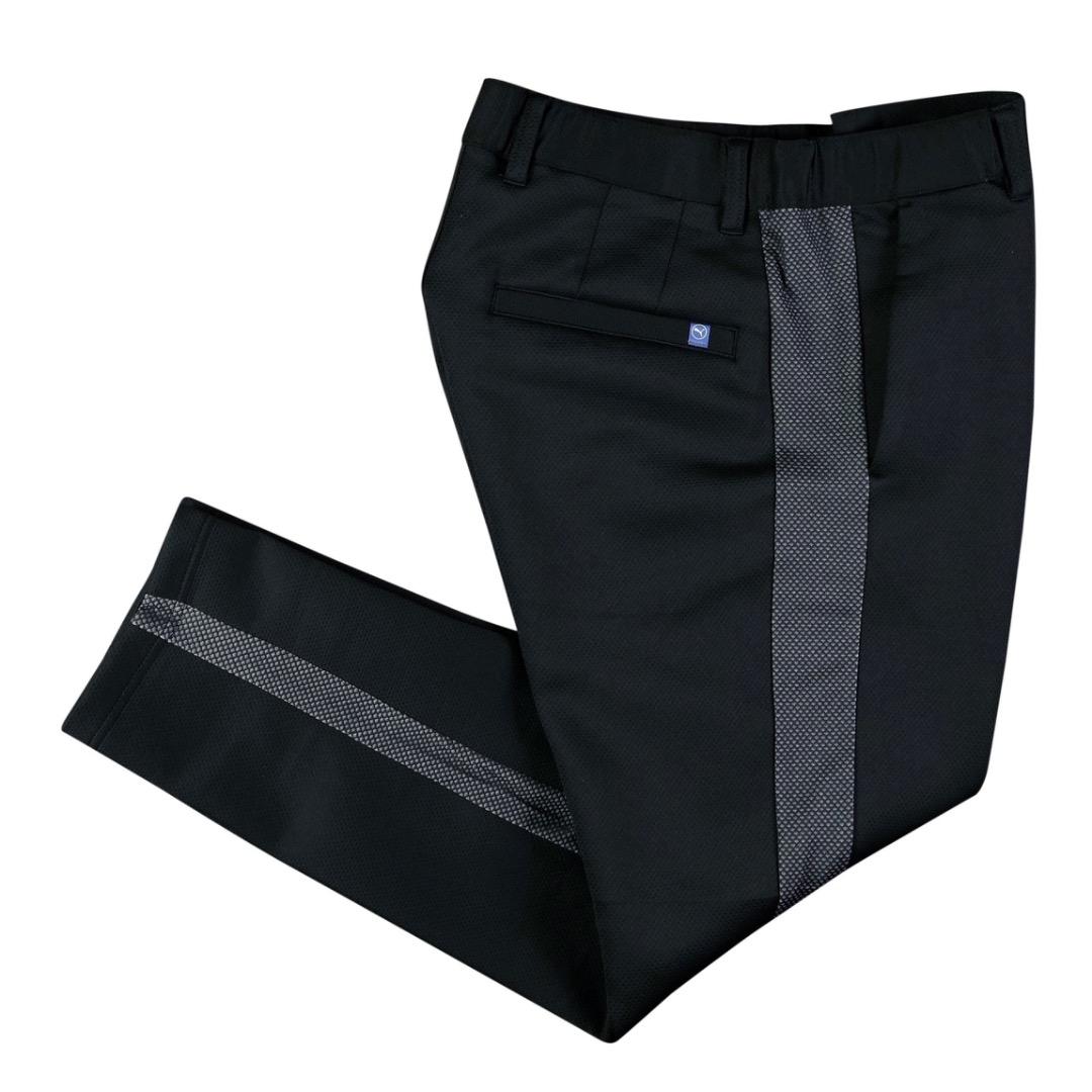 【L】秋冬 定価14,960円 プーマ ゴルフ ライン カードボードパンツ 黒