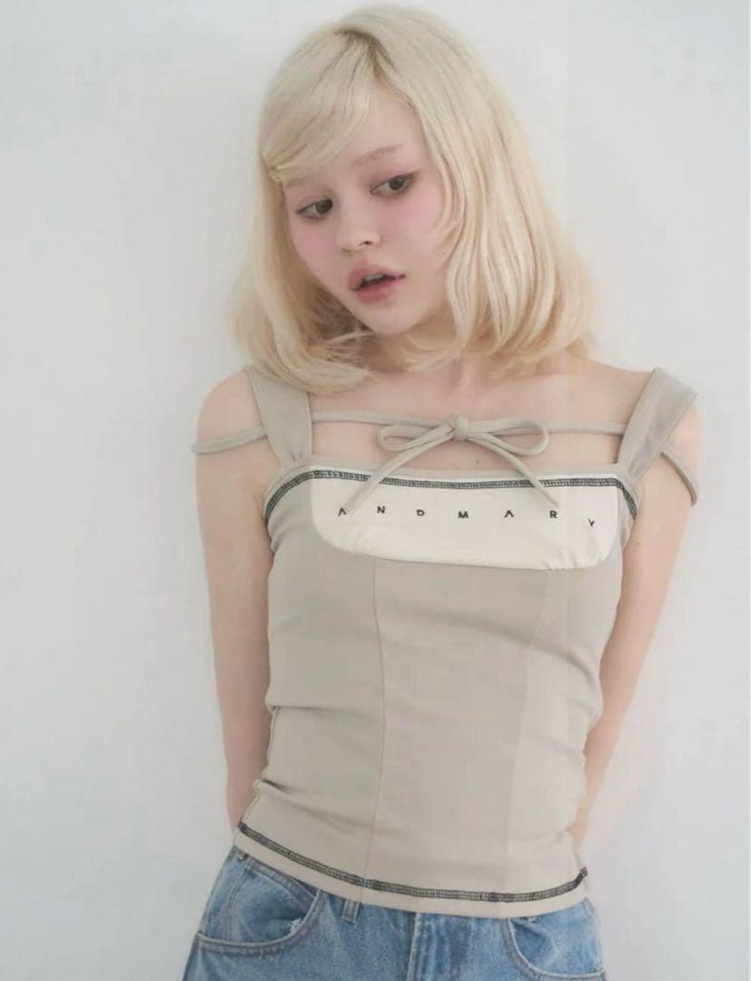 【新品】andmary Luca stitch tops アンドマリー