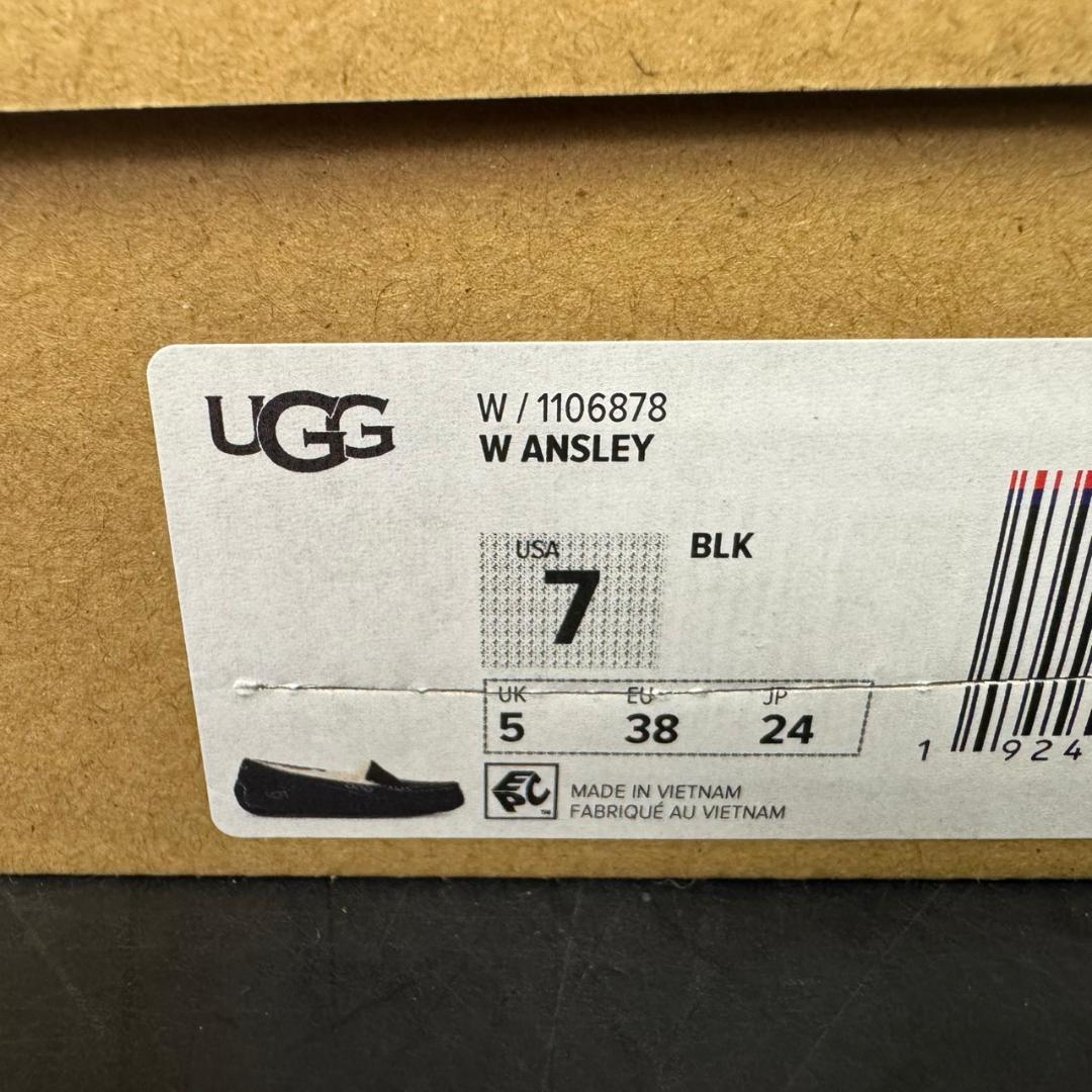 ☆未使用　UGG　モカシン　アンスレー　24㎝　黒　Ansley　1106878