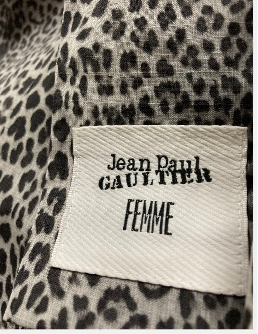 フランスファッションデザイナー　ジャンポール・ゴルチエ　セオα 単浴衣　半幅帯付