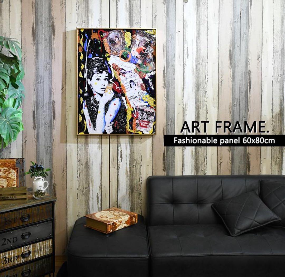 【一点モノ】オードリー・ヘプバーン 大型アートパネルハンドメイドインテリアアート