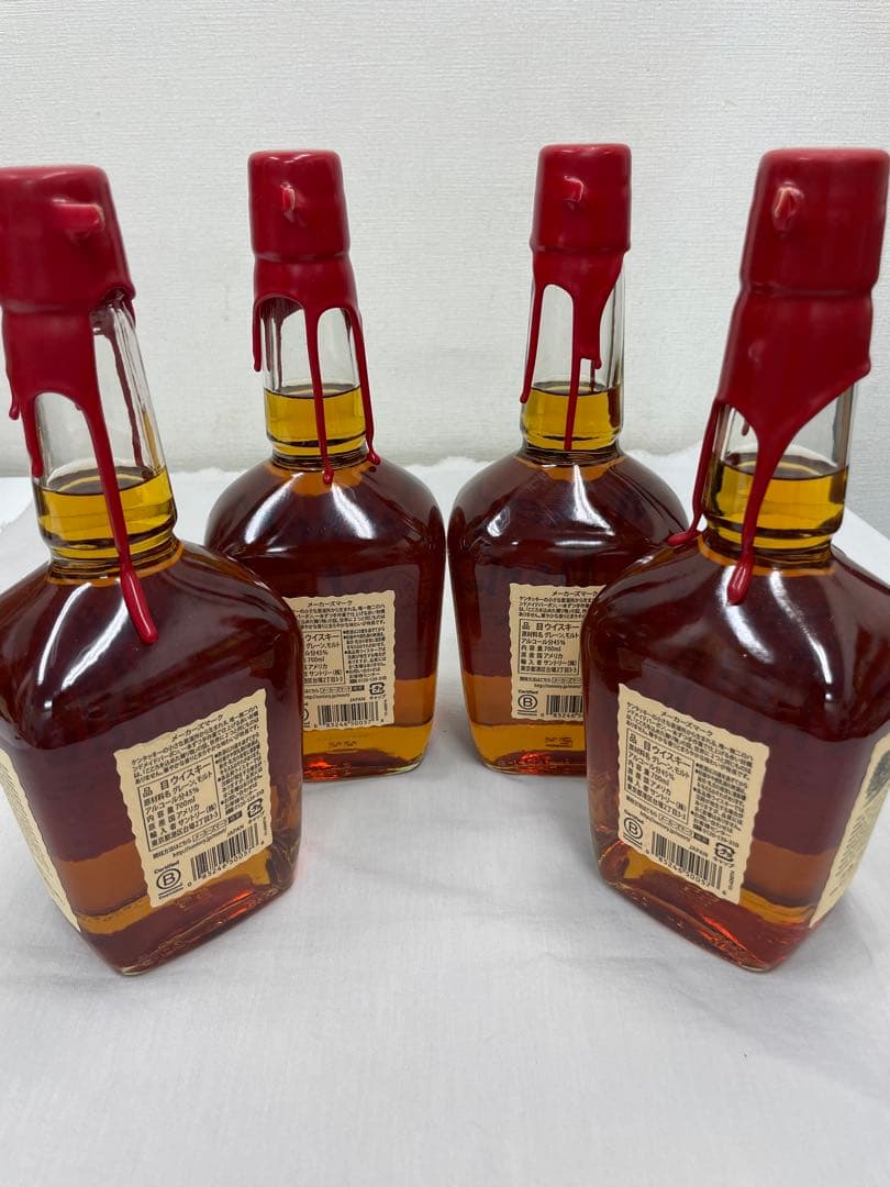 Maker's Mark ウイスキー 700ml 4本セット　未開封