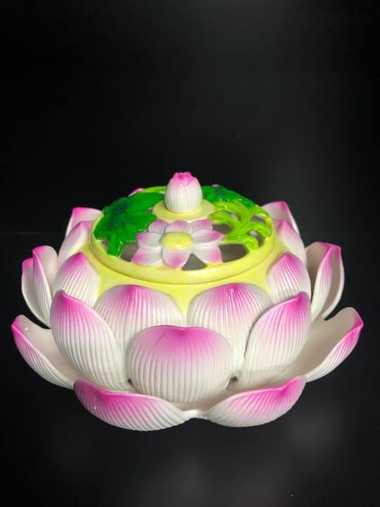 蓮華香炉 桃色