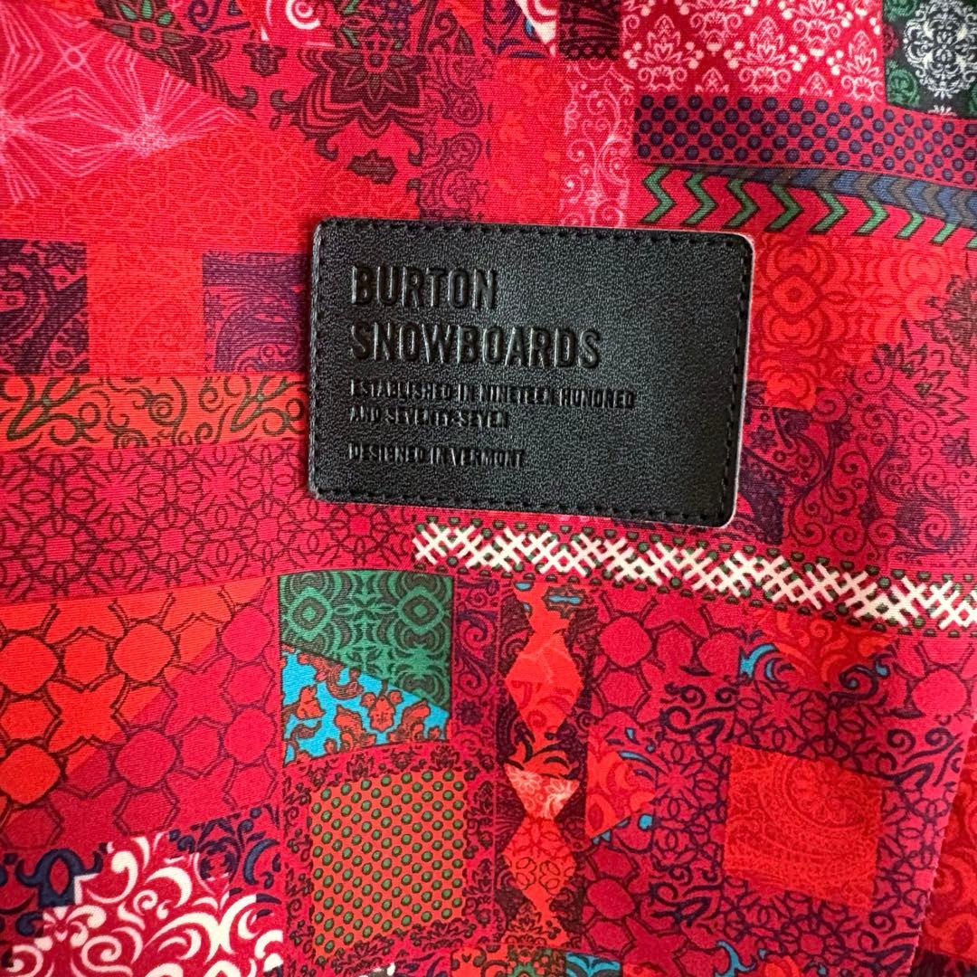 BURTON DRYRIDE スノボジャケットM相当 総柄 レディース 美品