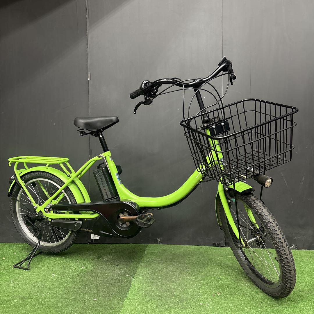 電動自転車 YAMAHA PAS Babby キミドリ 3人乗り対応　31★