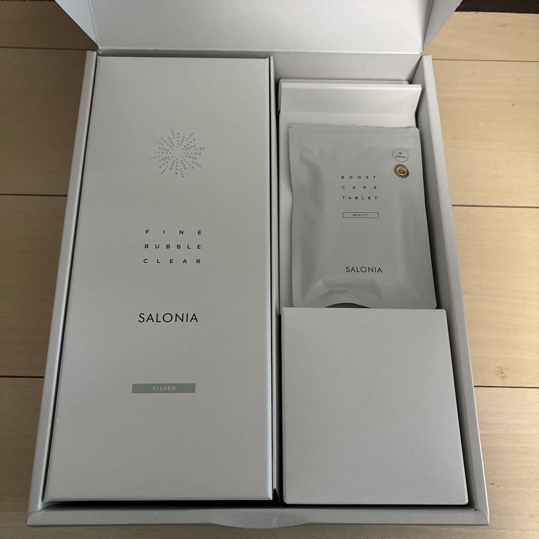 SALONIA FINE BUBBLE CLEAR シャワーヘッド シルバー