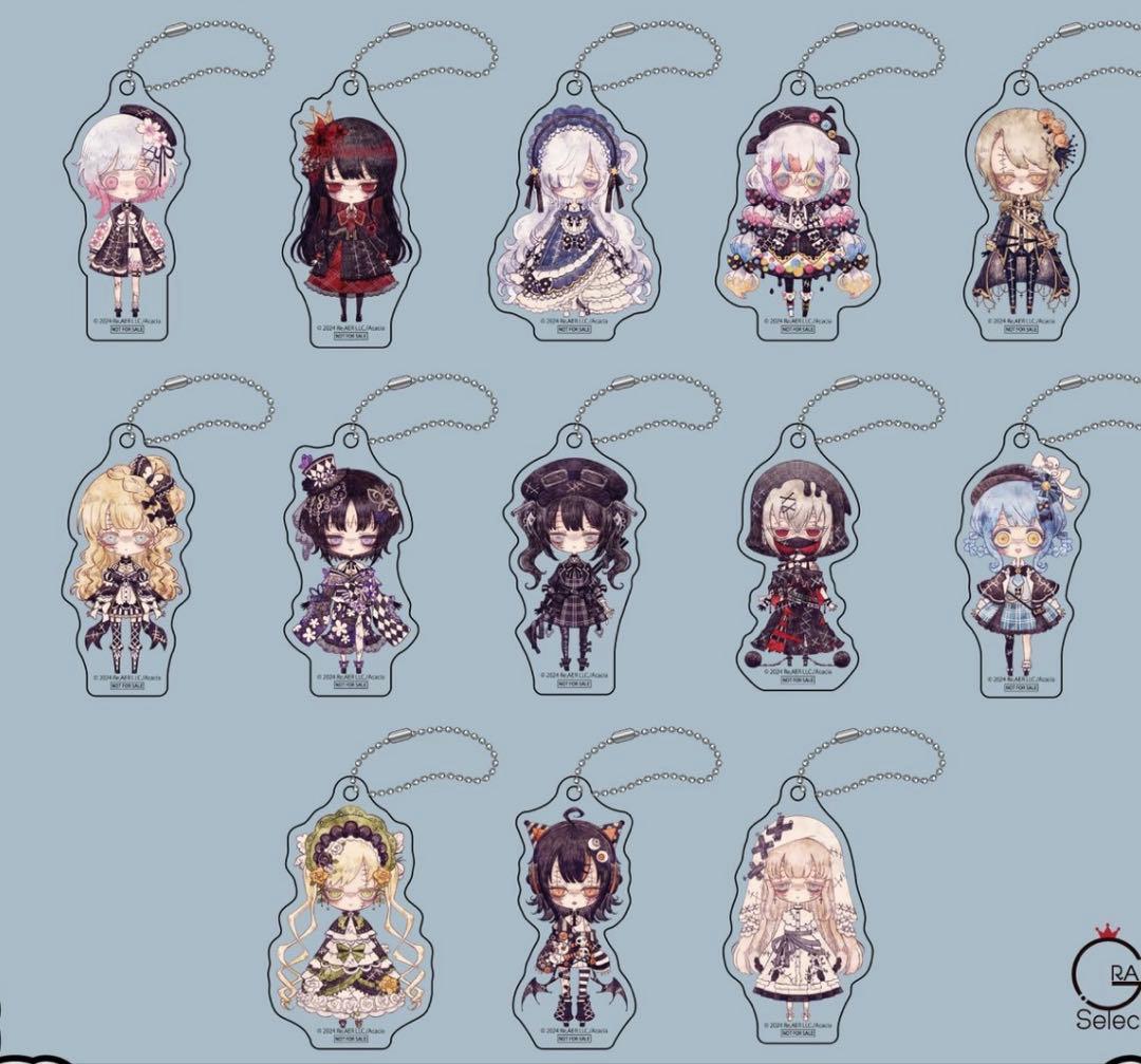 魔法少女ノ魔女裁判　GRA マルイ 特典　アクリルキーチェーン　13種コンプ