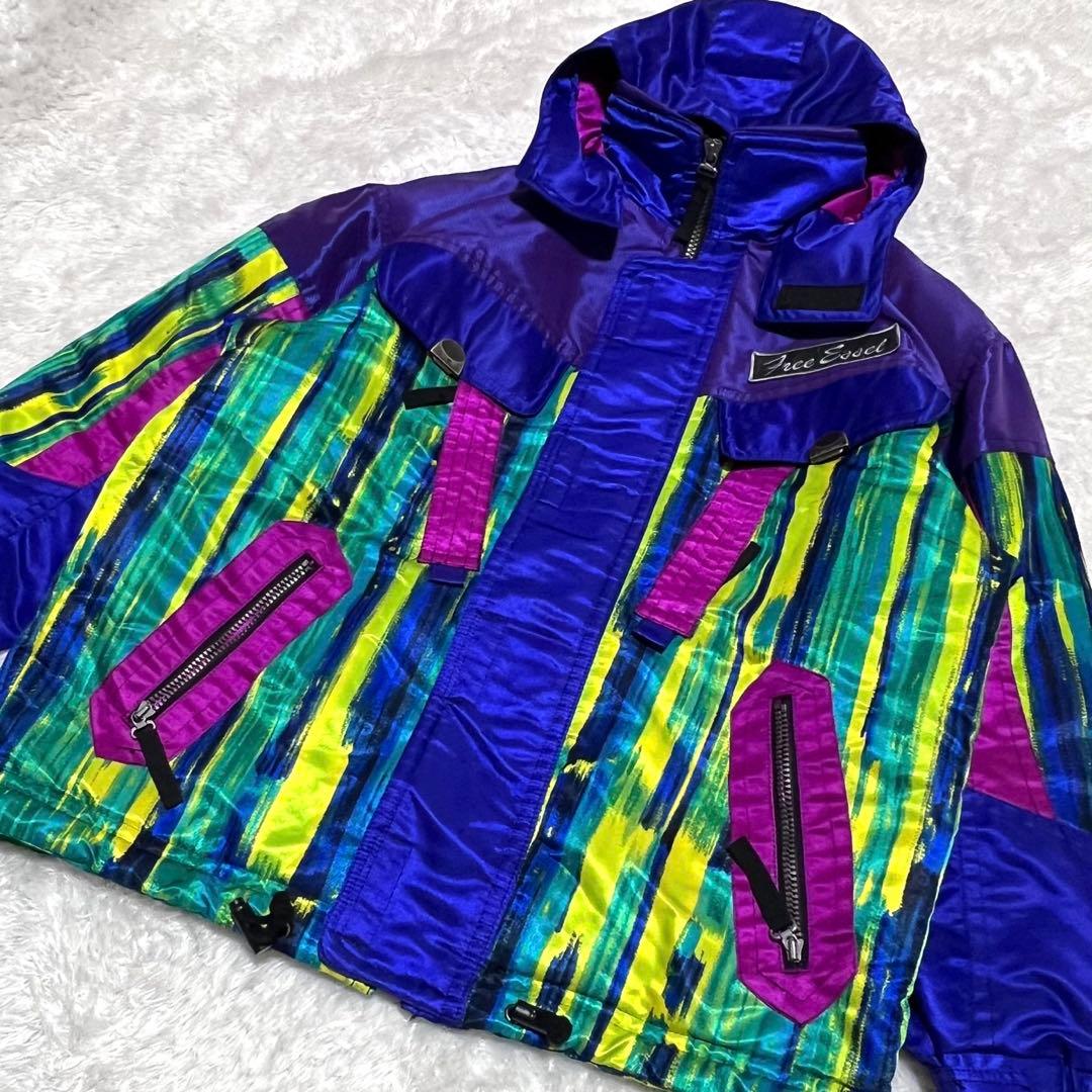 ヴィンテージ スキーウェア　セットアップ　スノーウェア　Lサイズ