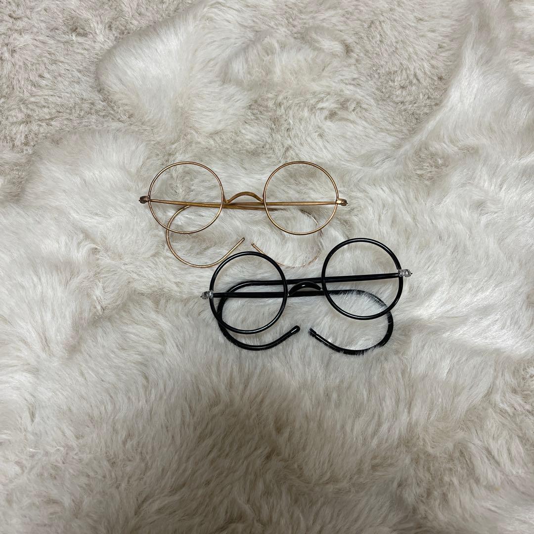 アンティーク メガネ 一山 セル巻き 当時物 2本セット