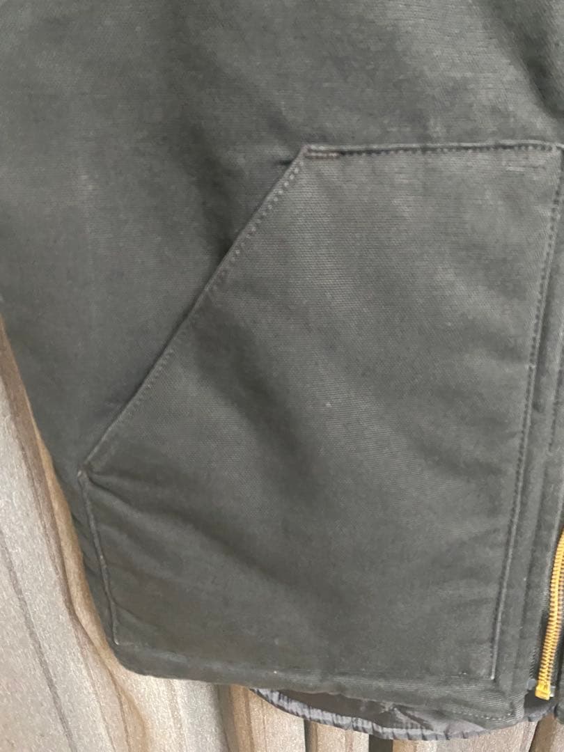 Carhartt ブラック ベスト ダック地