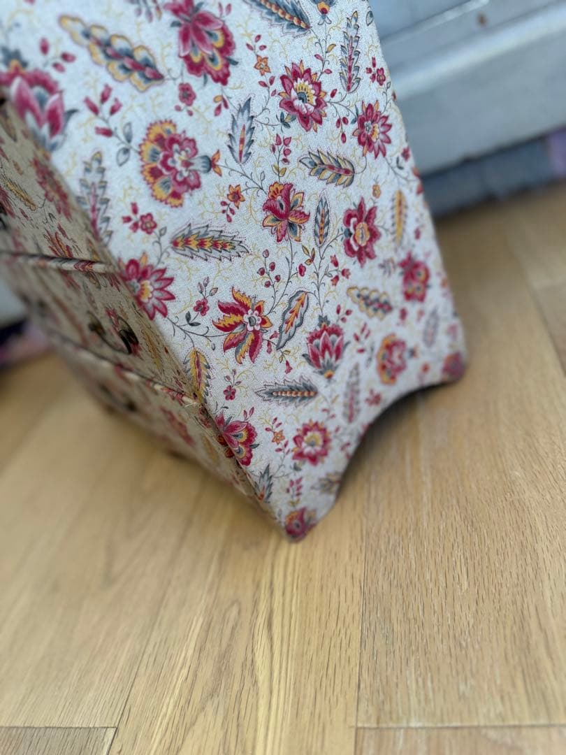 フランスアンティークカルトナージュドゥロワー花柄引き出し抽斗