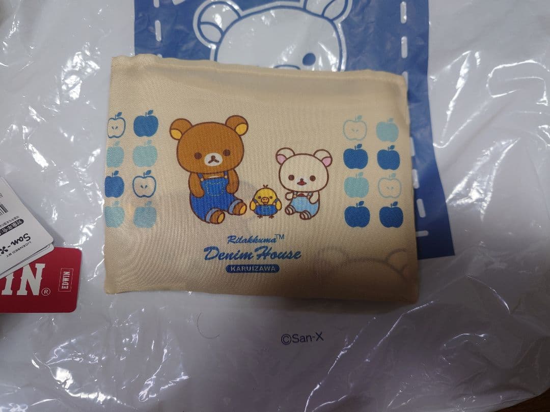 デニムハウス限定品☆EDWIN リラックマ ぬいぐるみ ＆ エコバッグ