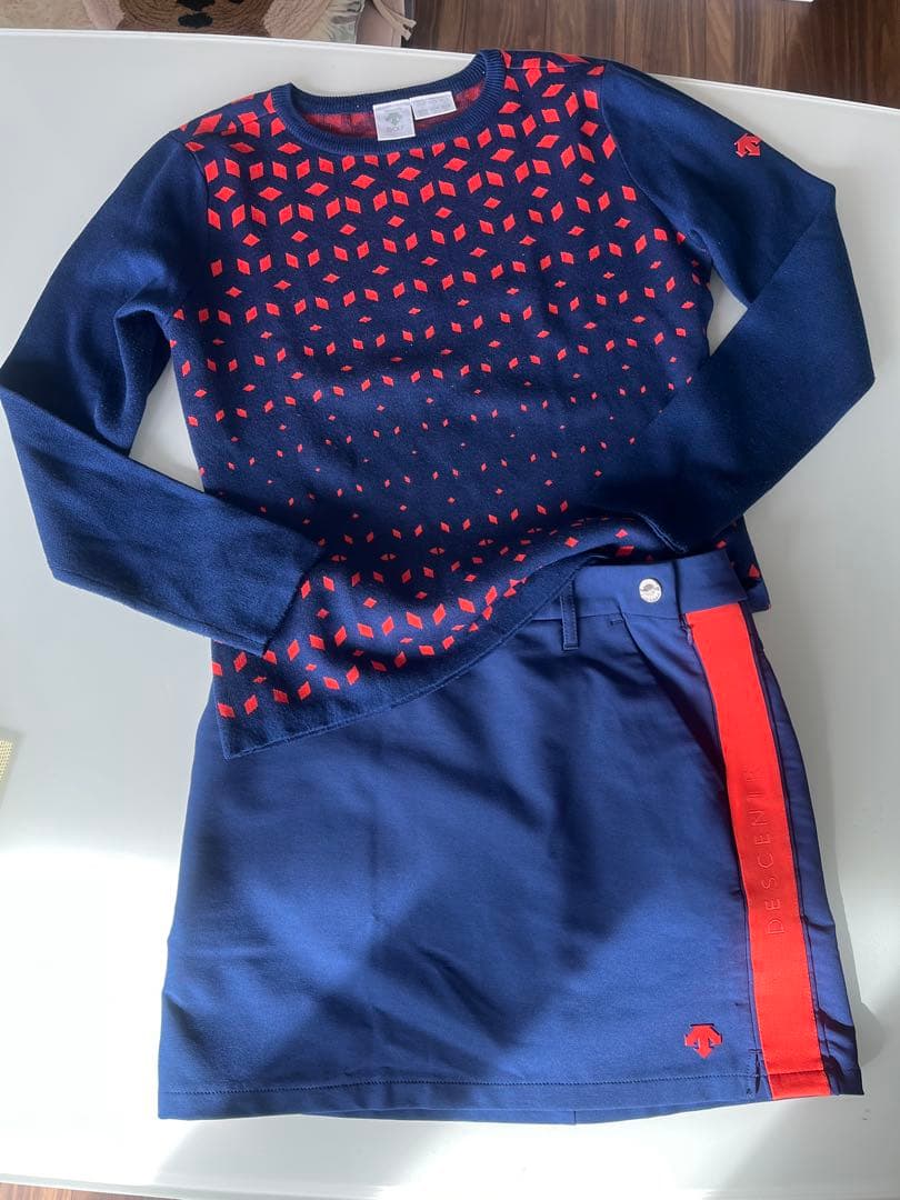 デサントゴルフレディースニットセーター＆スカート