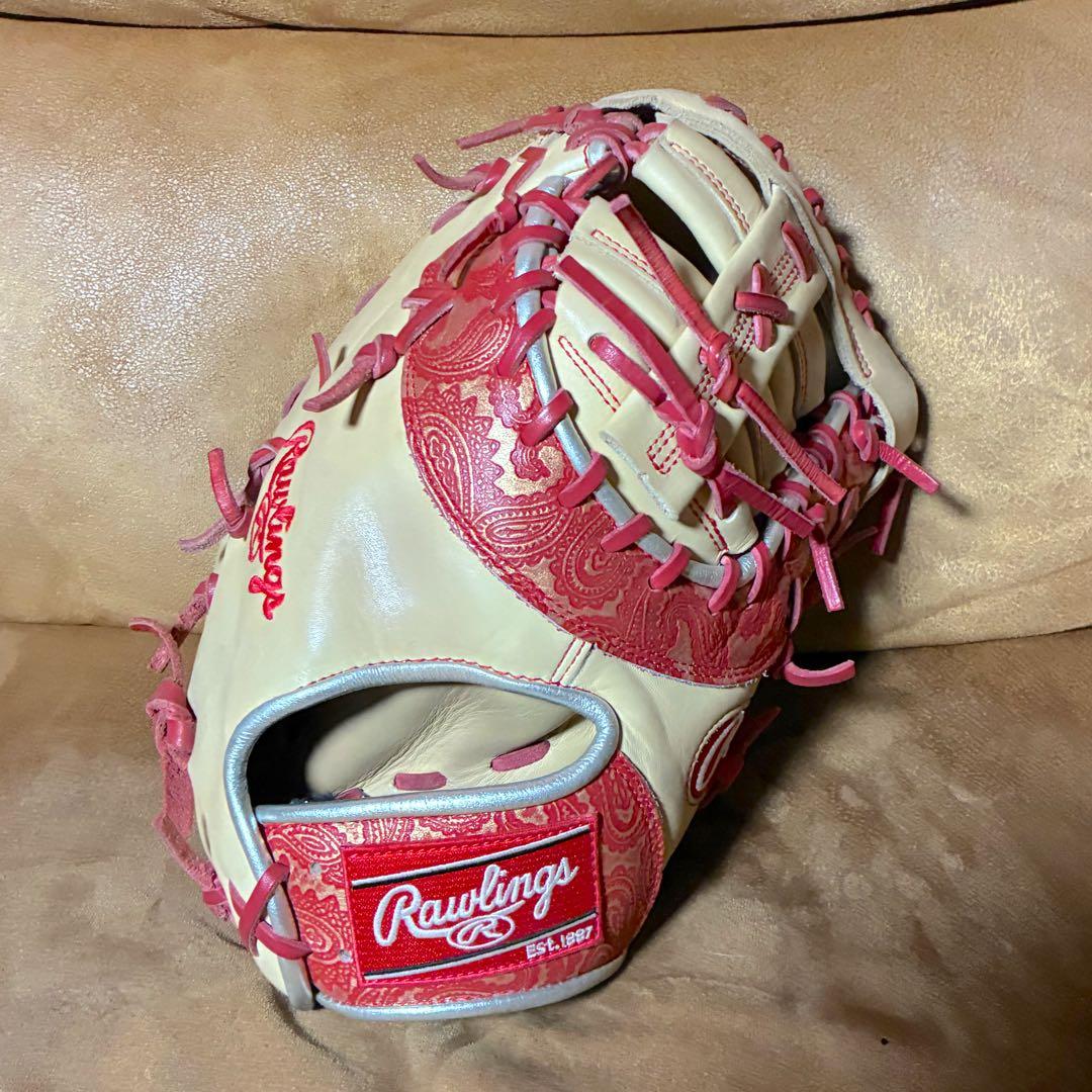 ローリングス 軟式ファーストミット レア　ペイズリー