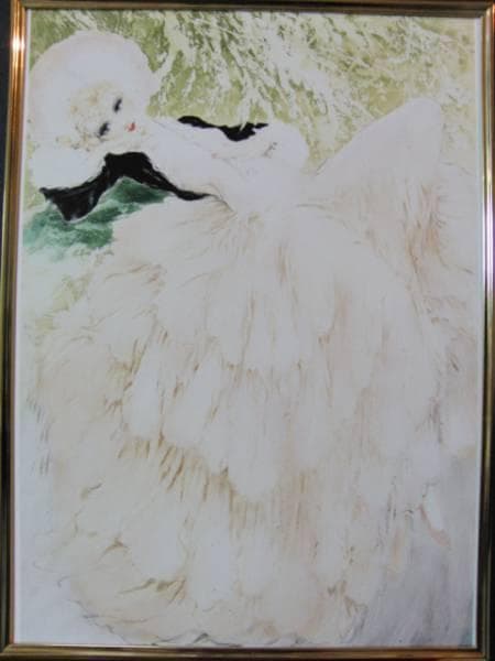 ルイ・イカール限定版・アールデコ・夢想、希少な額装用画集より、新品高級額装付