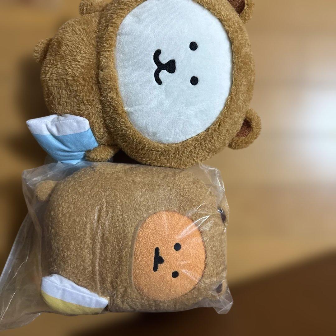 ナガノキャラクターズ するか、冬眠BIGぬいぐるみくま、もぐらコロッケ 2体