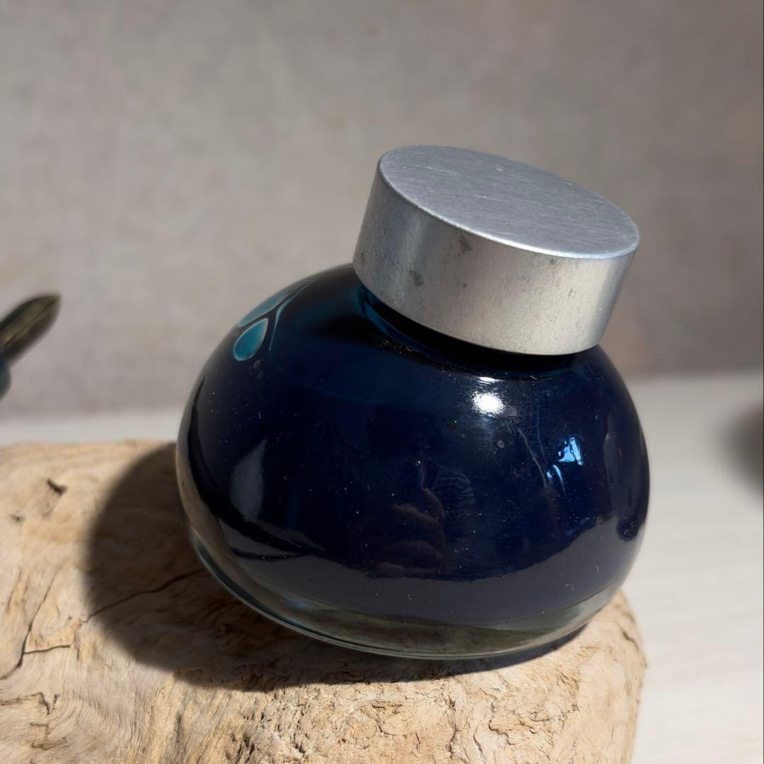 Kakimori ニブホルダー 藍染め・l nib アンティーク・