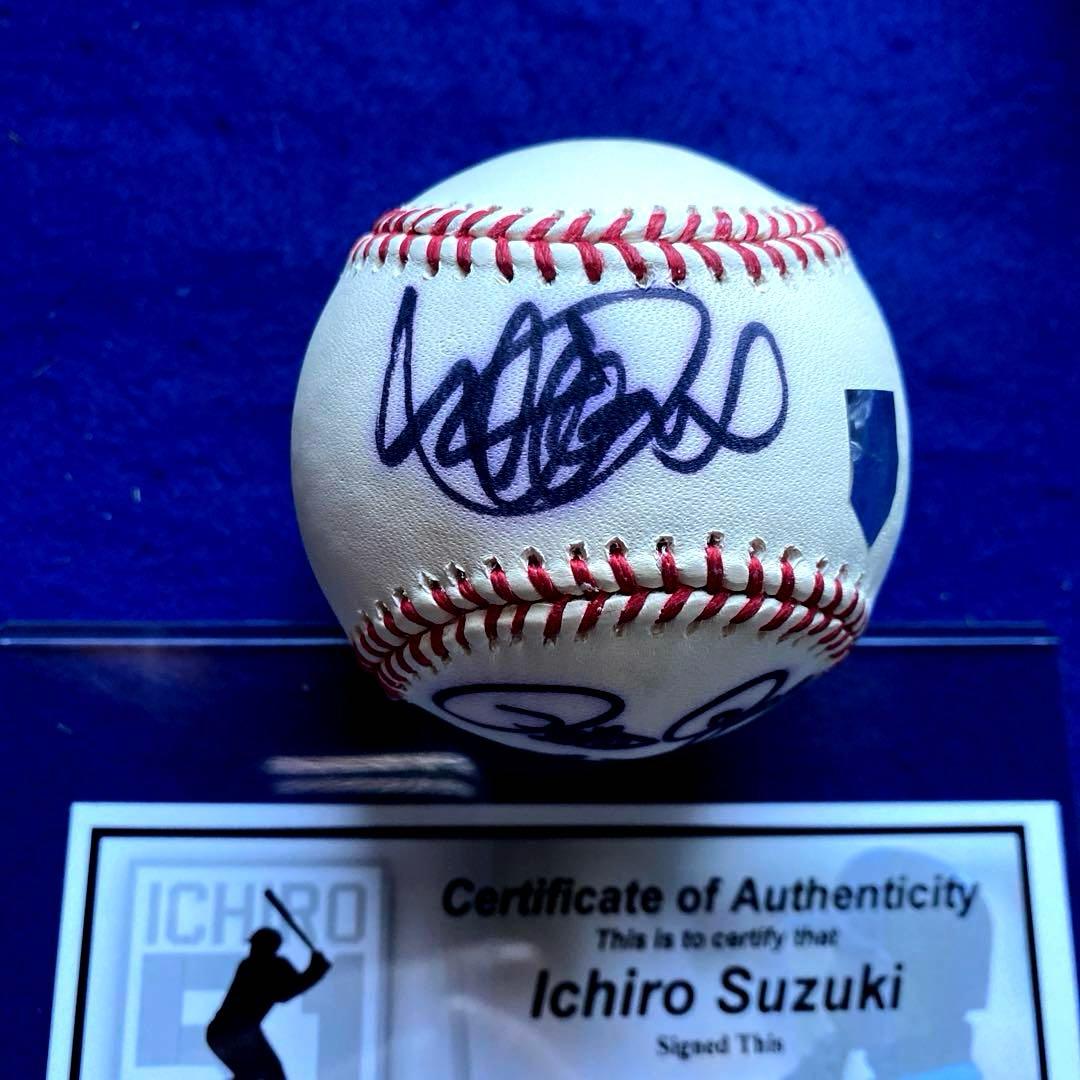 【歴代最多安打】　イチロー　& ピート・ローズ　直筆サインボール　証明書