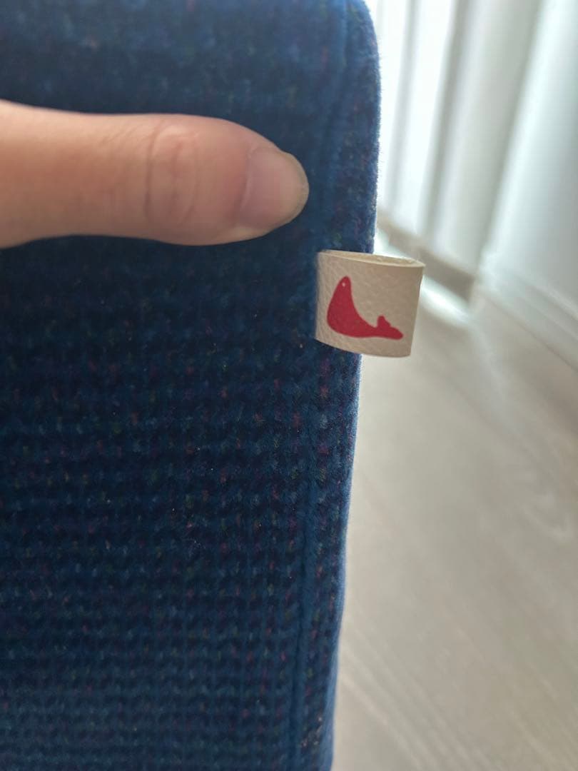 NIPPONSEAL クッション (ブルー/丸洗い/抗菌 防臭) 座布団 日本製