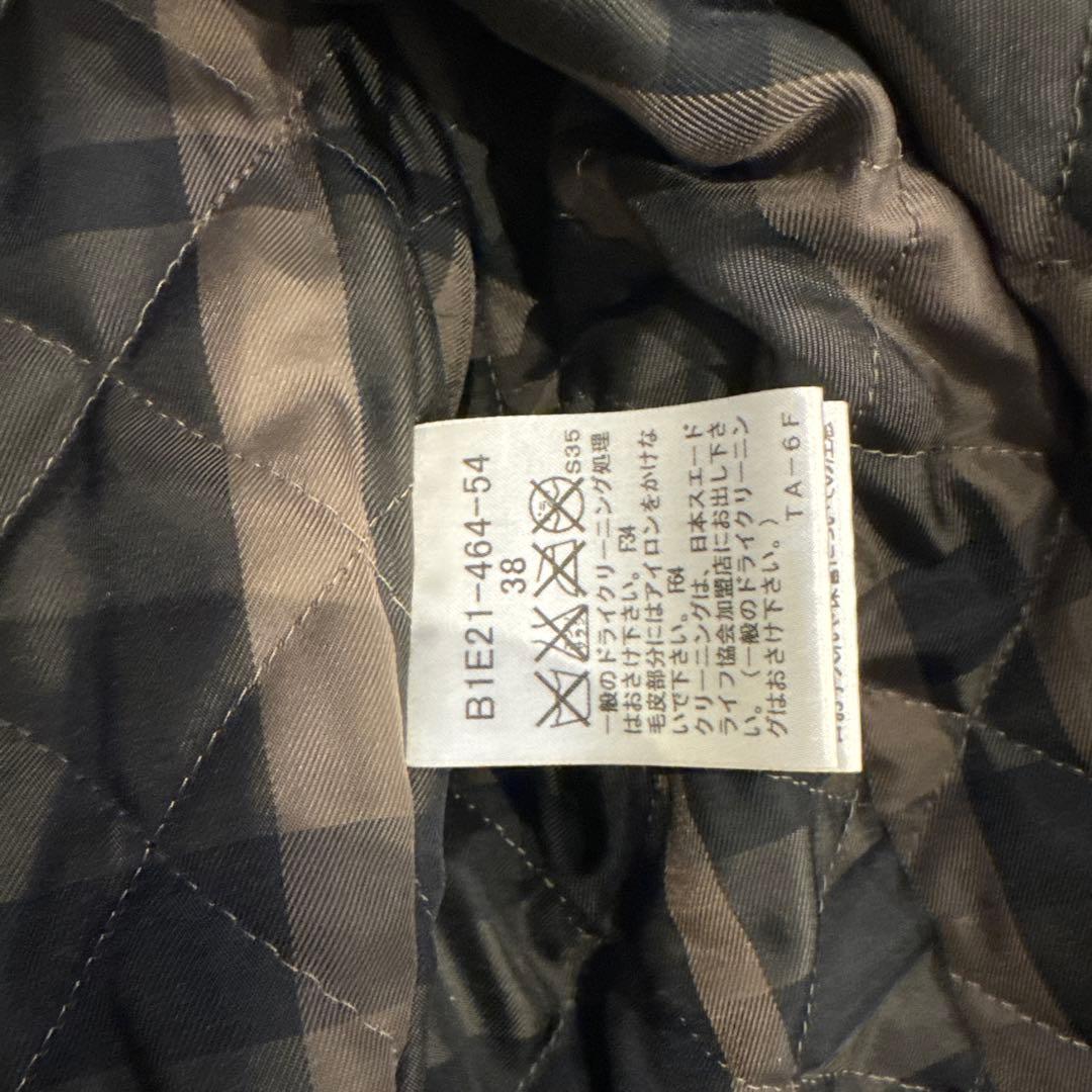 【正規品】美品　Burberry バーバリー　ブラウン　革ジャケット 38