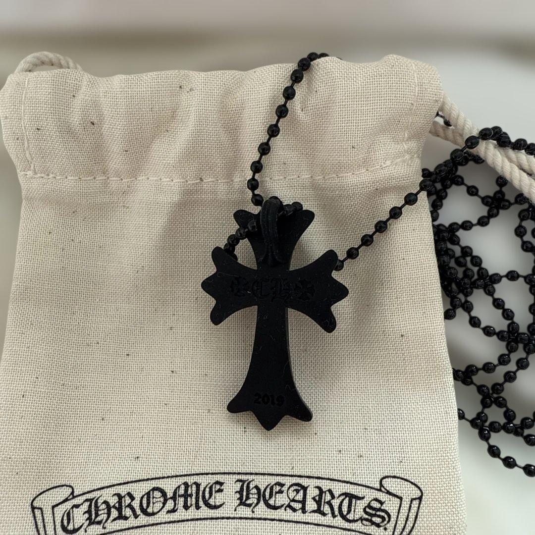 Chrome Hearts ラバーネックレス シリコン　ブラック