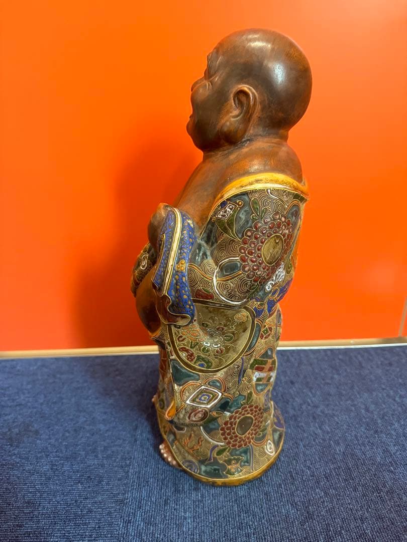 2004 九谷焼　布袋　縁起物 七福神 置物 神仏物 アンティーク 時代物