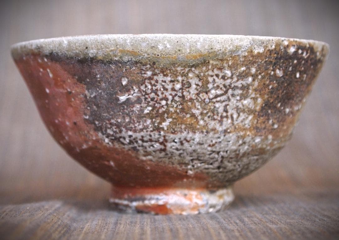 人気作家★デレックラーセン★茶碗★穴窯