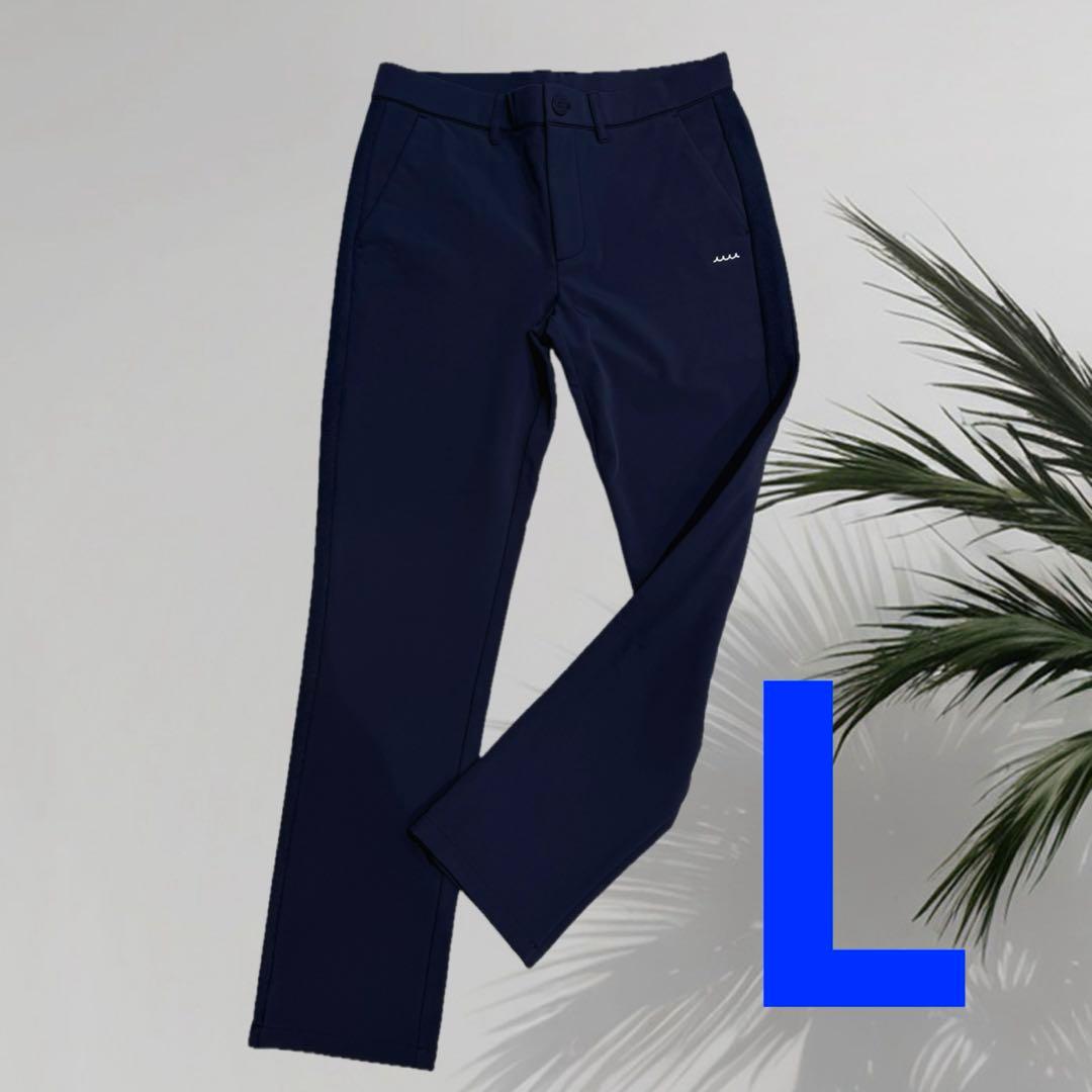 【新品】ムータマリン　暖パン　メンズ　ネイビー　Lサイズ