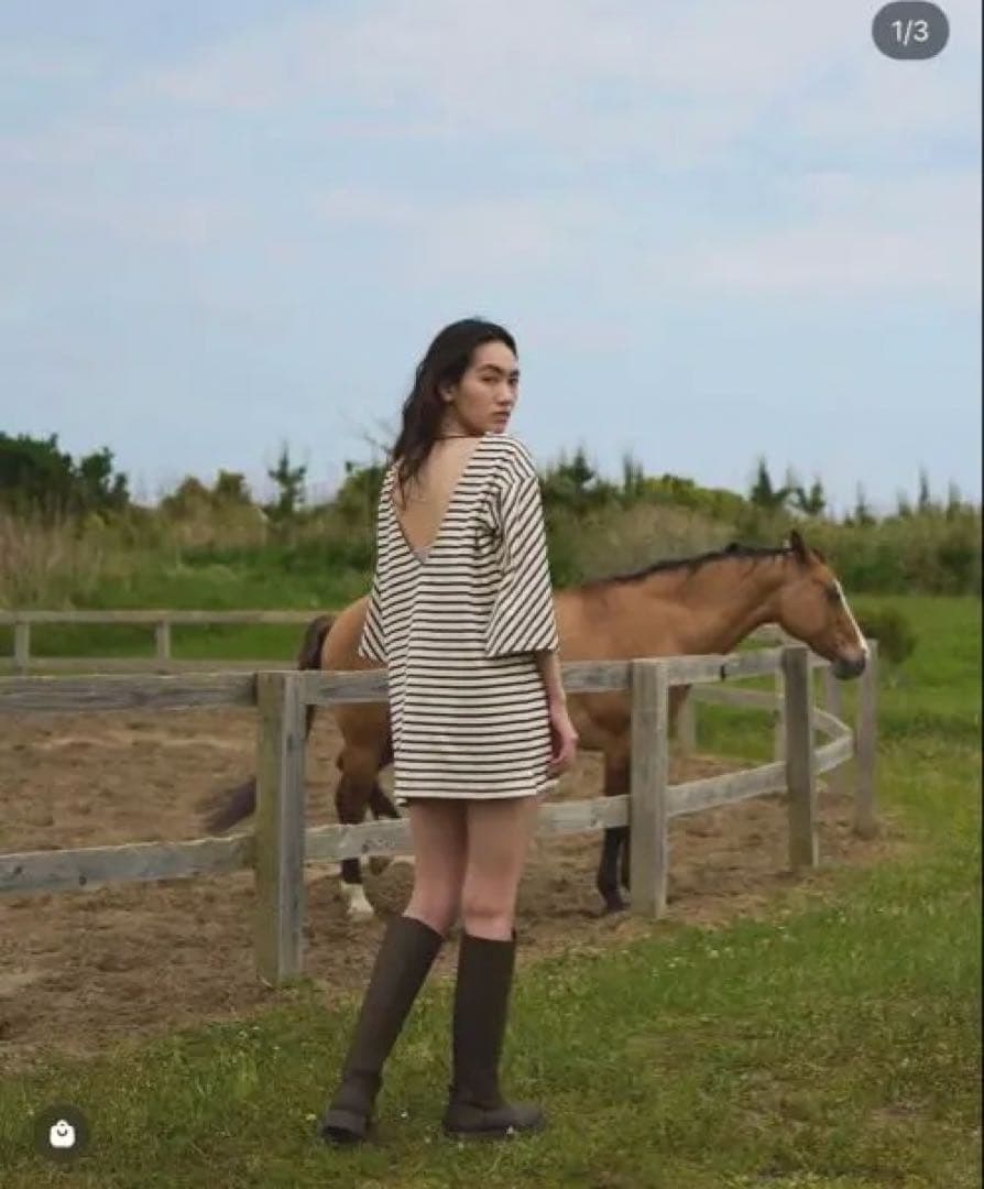 Na　Rosary moon Boder tunic