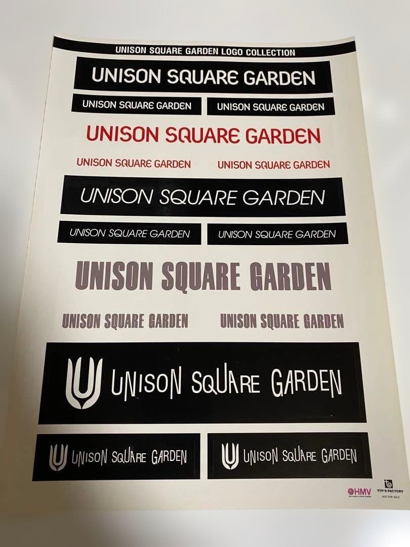 【早いもの勝ち‼︎】 UNISON SQUARE GARDEN LOGOステッカー