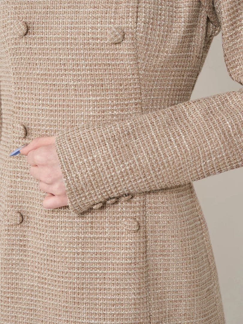 Darich プリーツドッキングツイードミニワンピース 新品未使用