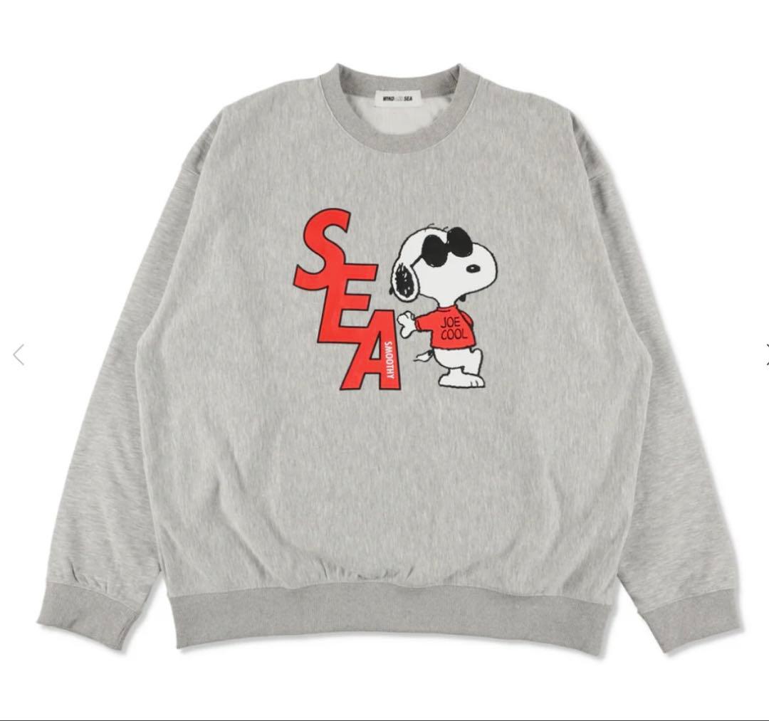 SMOOTHY x WDS Snoopy Crewneck Sweat グレー