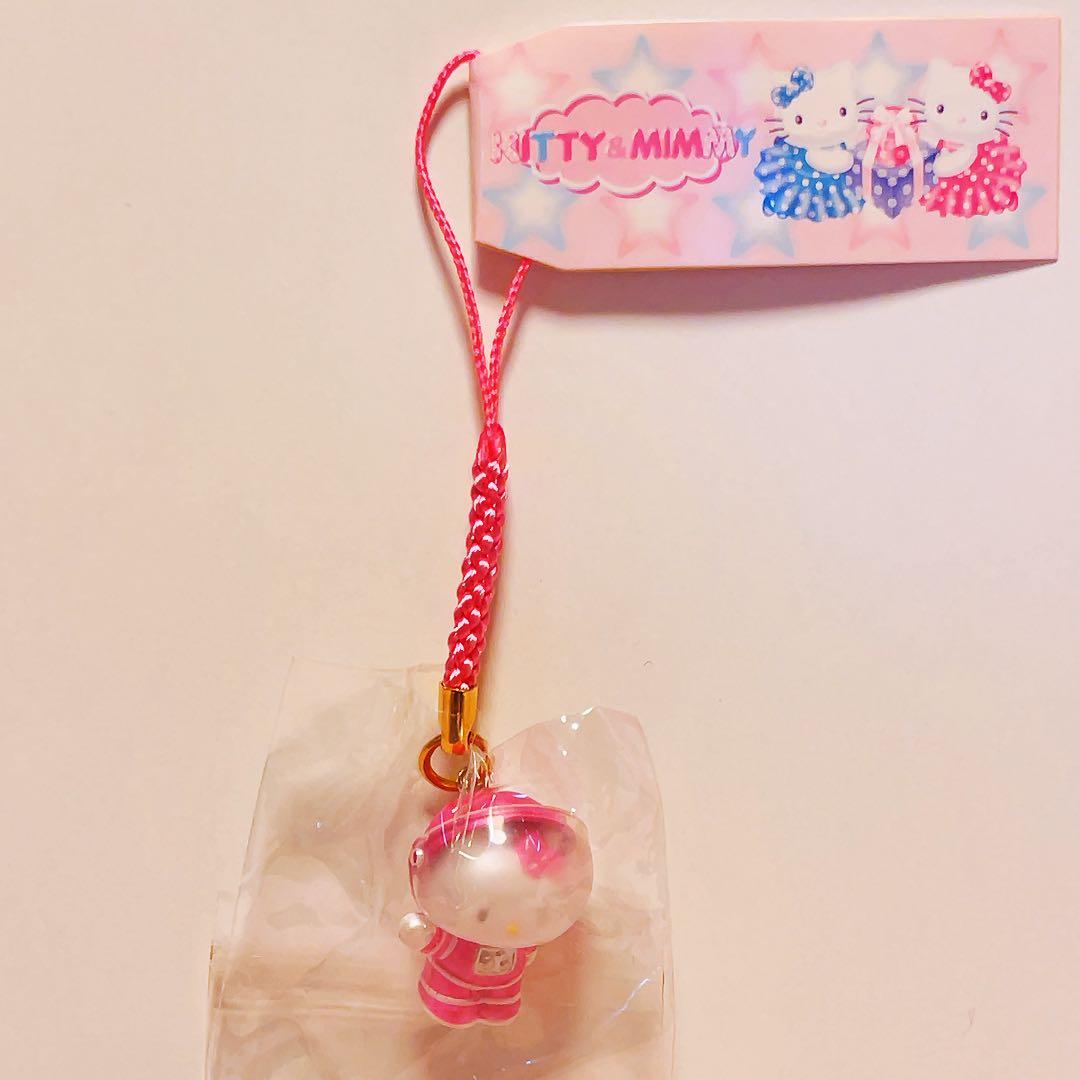 希少レア　ハローキティ　ミミィ　根付け　ネツケ　2002年製 コスモ　サンリオ