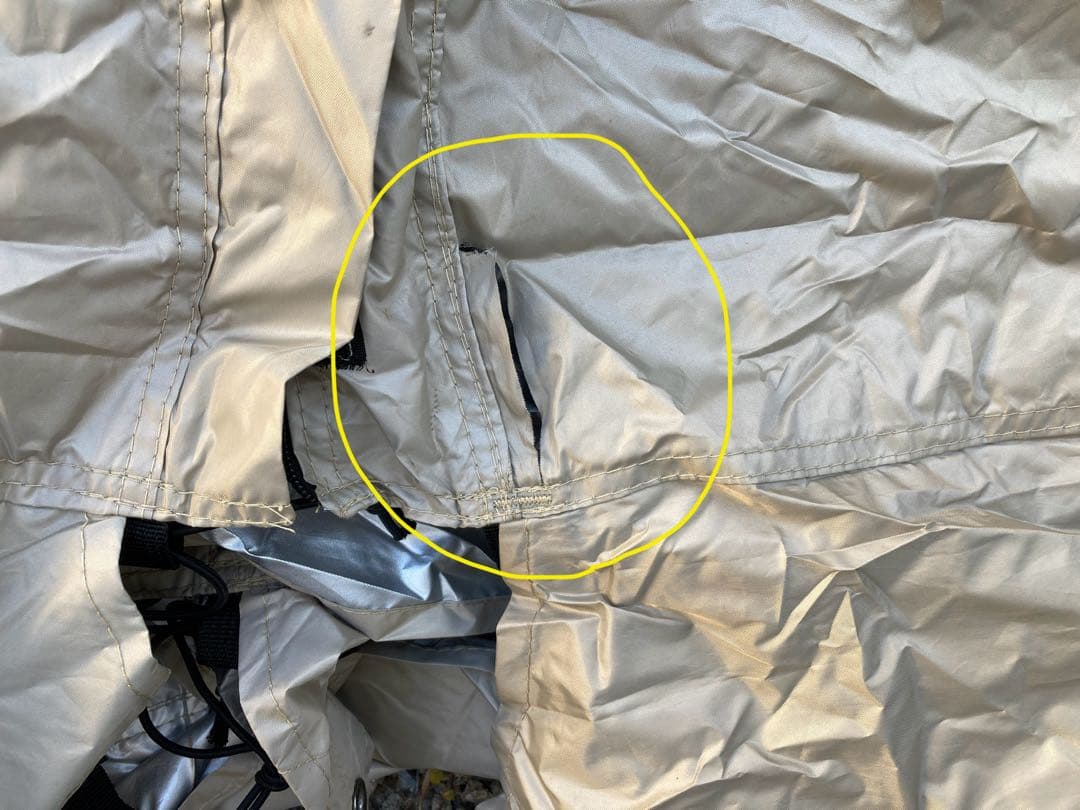 FIELDOOR トンネルテント480 ライトベージュ　UVカット 3〜4人用