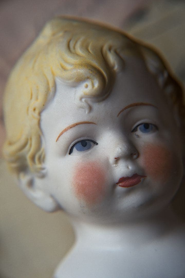 アンティーク ビスクドール ミニョネット ドイツ Hertwig オールビスク