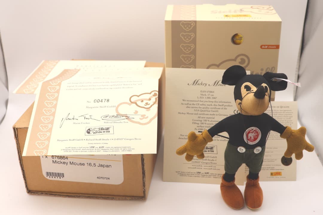 Micky Mause16.5cm シュタイフ478 / 1,000体日本限定品