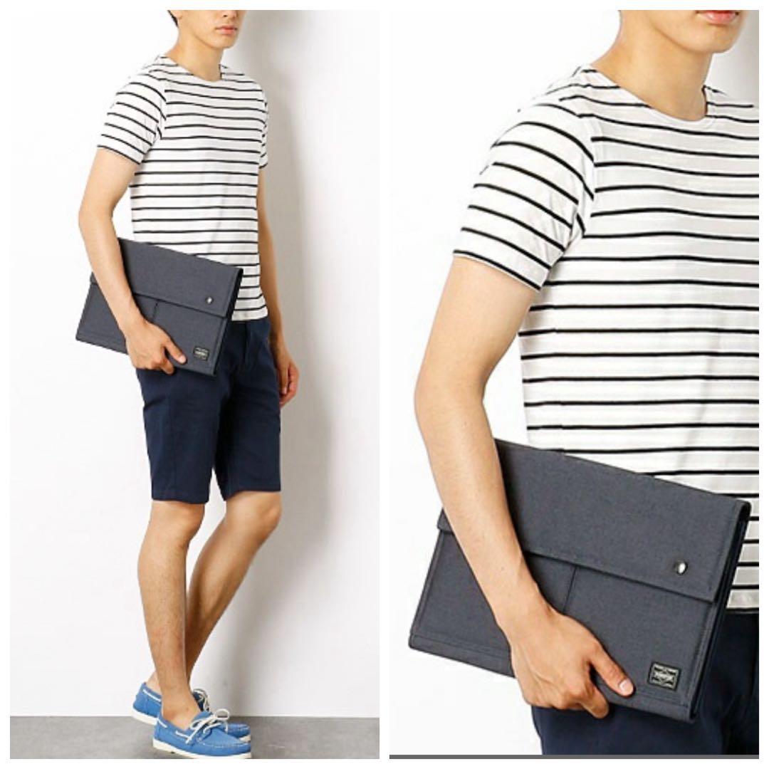 【美品】PORTER ドキュメントケース ビジネスバッグ 軽量 ロゴ