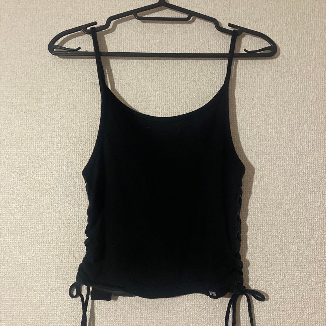 HYSTERIC GLAMOUR キャミソール　ブラック　ヒステリックグラマー