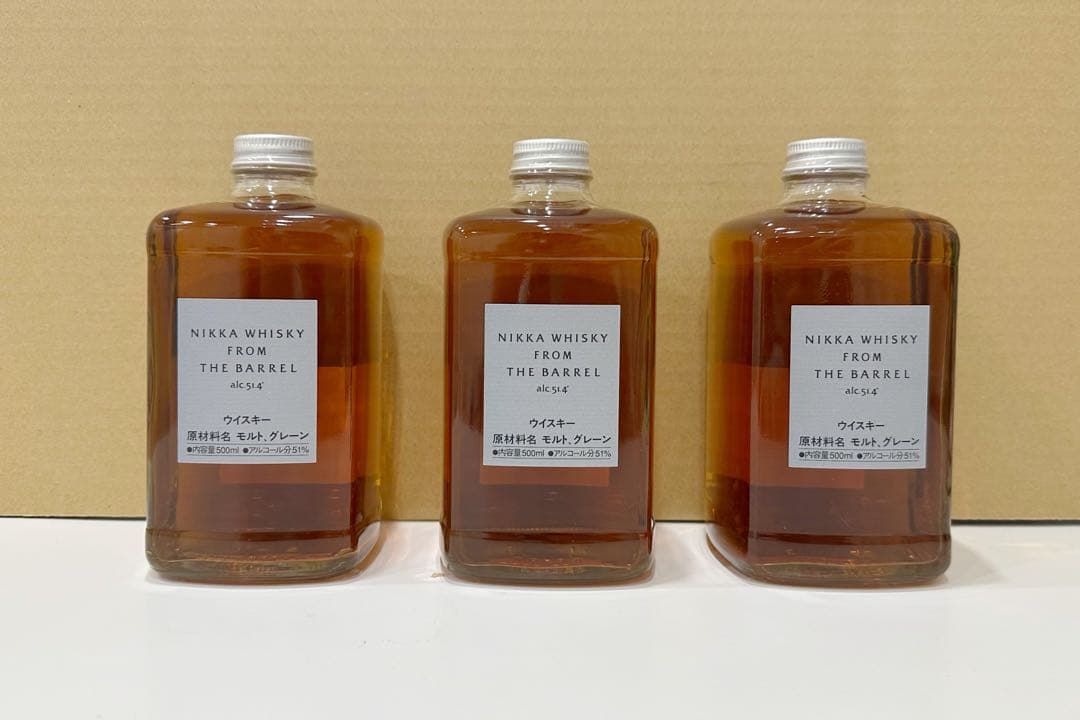 新品未開栓 ニッカ フロムザバレル 500ml 3本セット