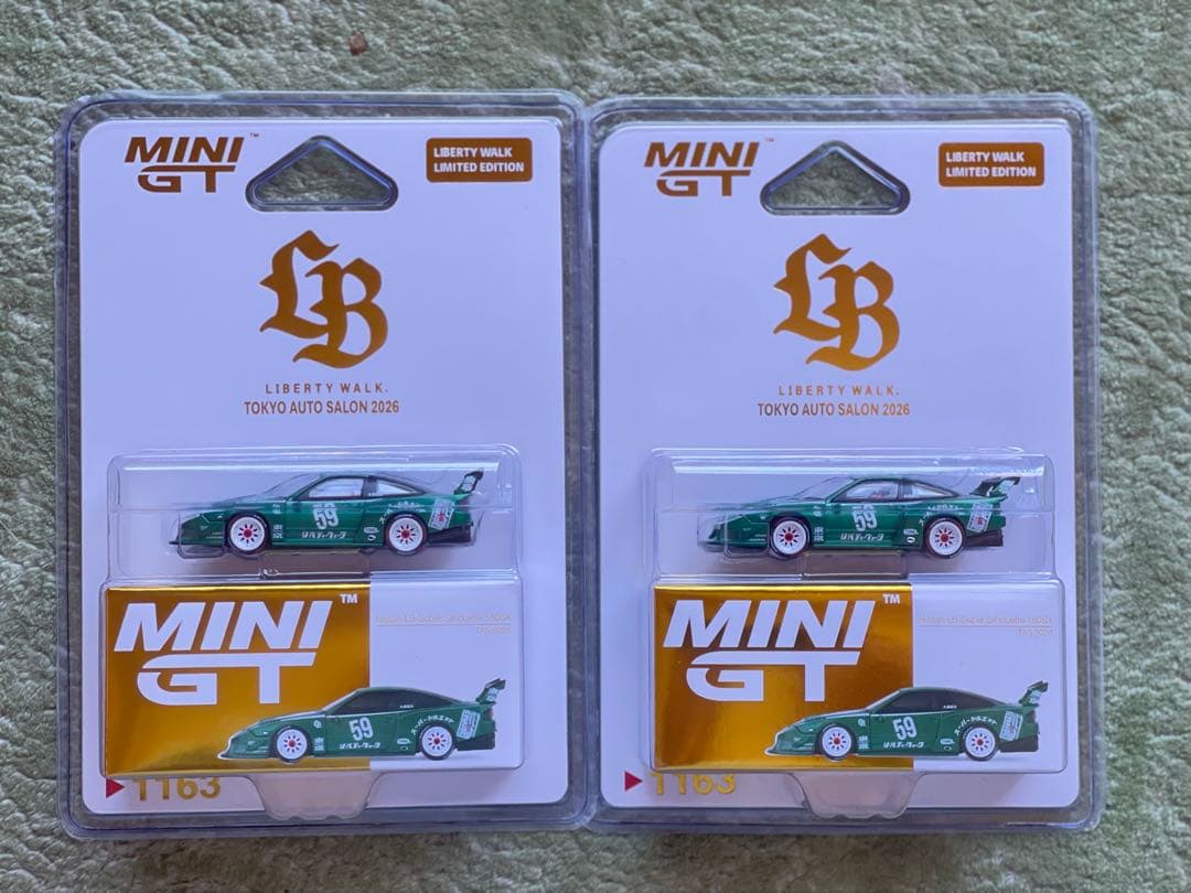 MINI GT 日産 180sx LBWK 東京オートサロン 限定 2台セット