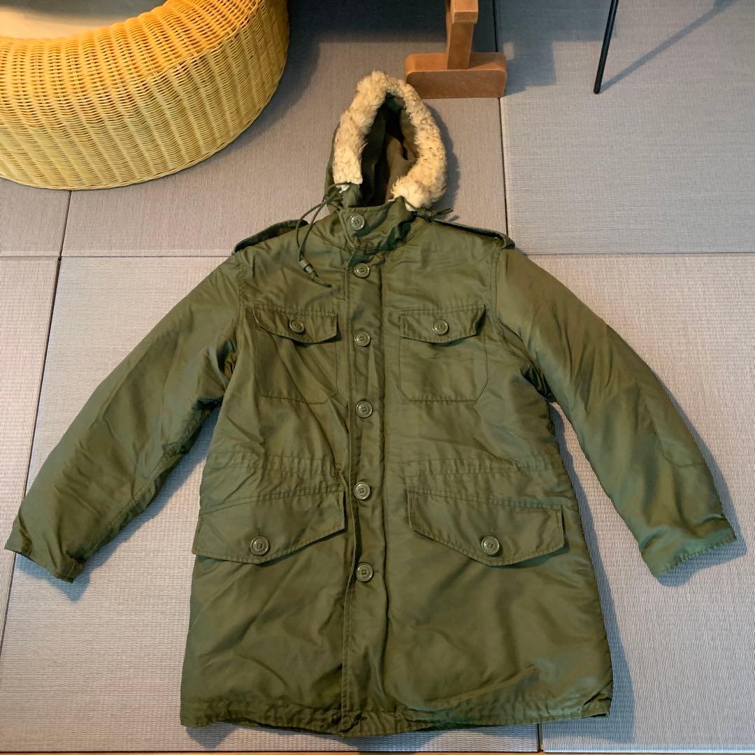 ま*と様 【値下げ】カナダ軍1992年　N-3bミリタリーモッズコート フード付