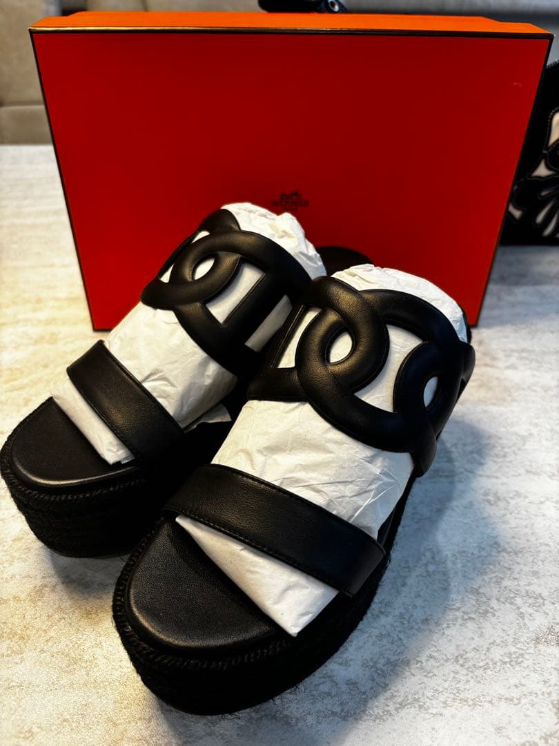 HERMÈS エスパドリーユ 37