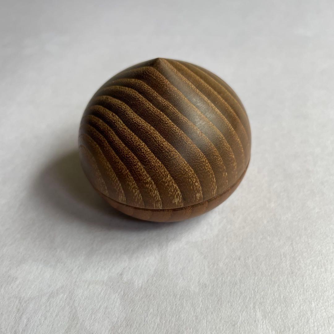 桑 「栗香合」 中村湖彩